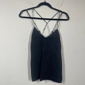 Alice McCall Womens 0 Cami Tank Top Black Strappy Spaghetti Straps